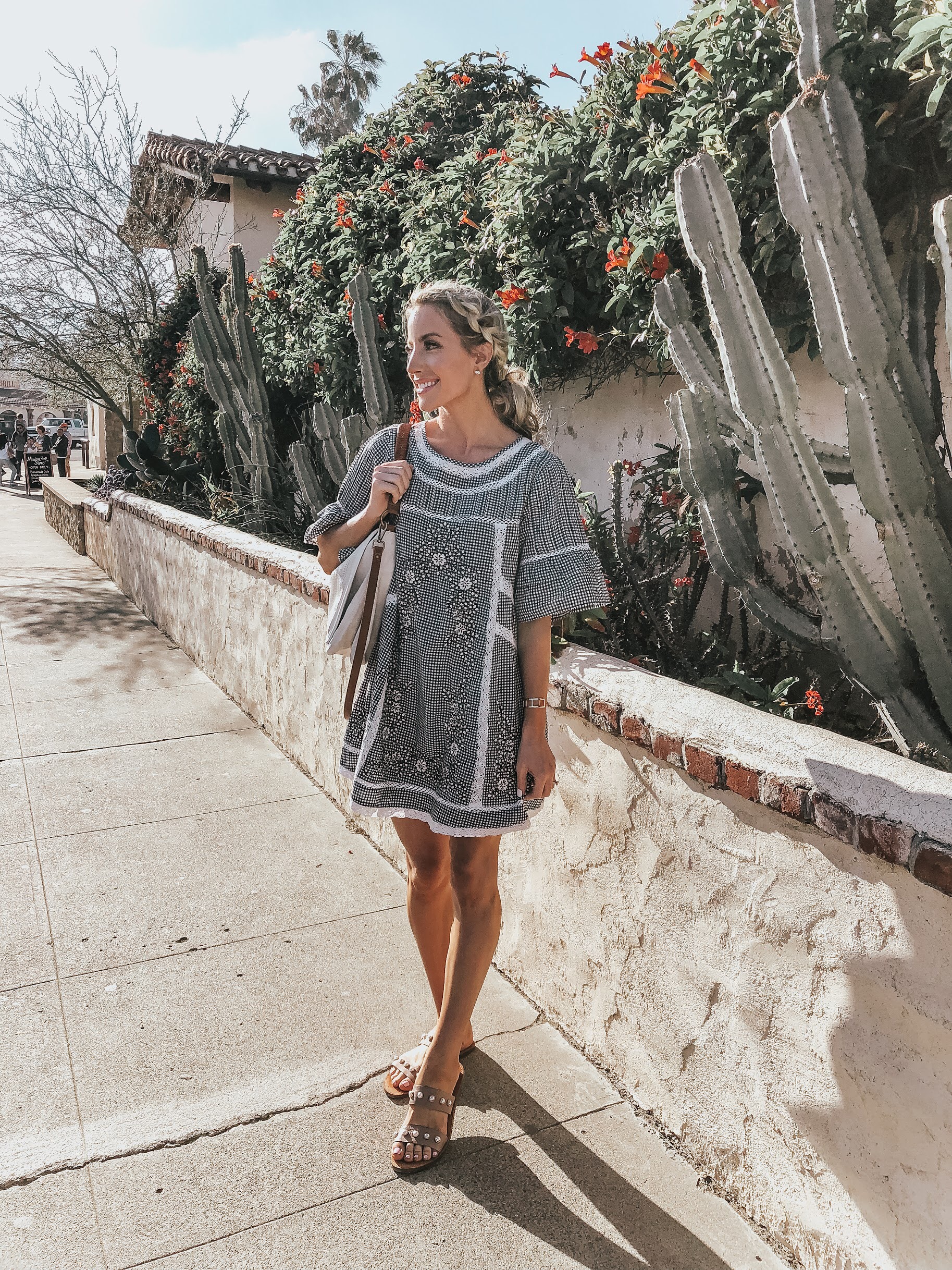 Lifestyle Blogger Katelyn Jones of A Touch of Pink Blog is wearing a Free People dress from the Shopbop Sale