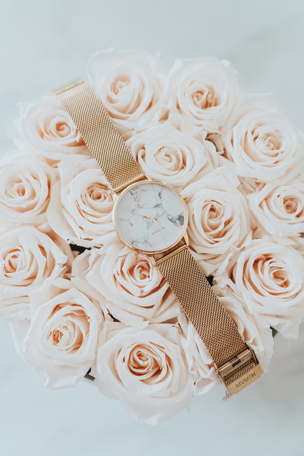 Lifestyle Blogger Katelyn Jones of A Touch of Pink Blog shares her gift idea for Mother's Day MVMT Watch